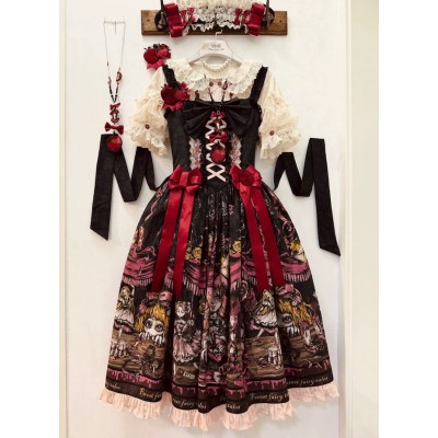 Forest Fairy Tales The Story Of The Red Shoes Blouse Skirt JSK and OP(Reservation/2 Colours/Full Payment Without Shipping)